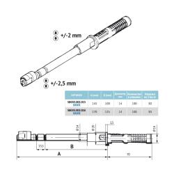 Менсолодержатель 3D регулировка скрытого типа MN101  145mm/70mm Чертеж