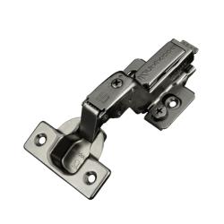 3D петля UNIHOPPER HUTTON с регулируемым доводчиком, внутренняя, 45мм, с декор. накладкой, никель