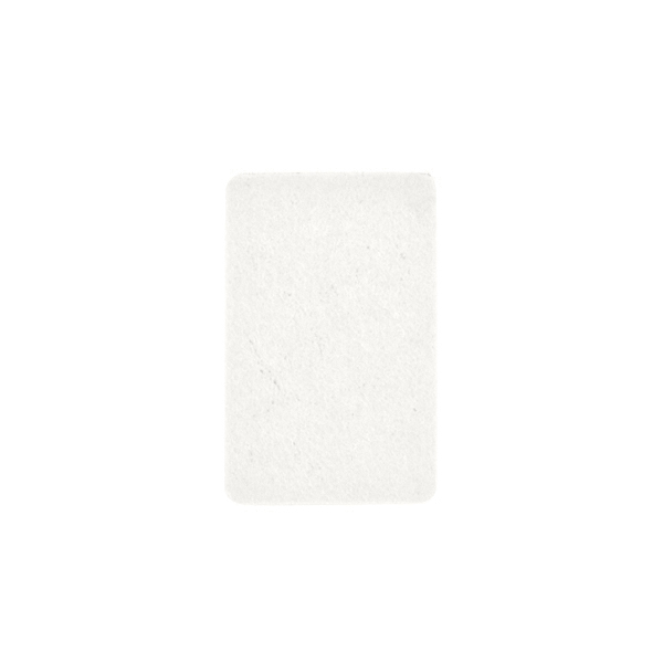 Подпятник войлочный 3,5x5,5 см (12шт) самоклеящийся, цвет белый, Турция 