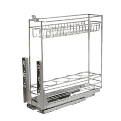 Бутылочница 200мм 2-уровневая K4PTJ023B ALBA 150х445х436мм с доводчиком В мебели