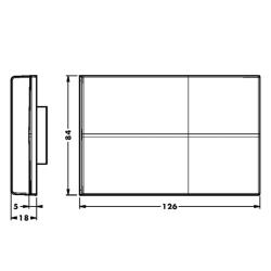 Крышка 807.XL.60.RV.00 для подвески каркаса 807 XL RV, серая (пласт), CAMAR Чертеж