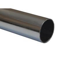 Труба круглая d25 мм х 3000 х 0,6 мм сталь, хром (упаковка полиэтилен)
