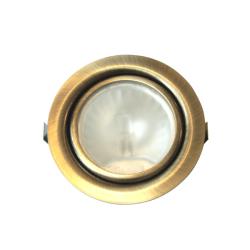 Светильник меб. FT9251 латунь (с лампой G4) - зеленое античное золото