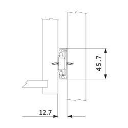 Шариковые направляющие полного выдвижения  Push to Open FGV 400 мм H=45мм (C740P00) Установочные размеры