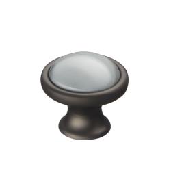Ручка-кнопка R50,  серый, керамика GF/Blu/F20