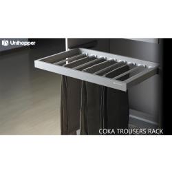 Выдвижная вешалка для брюк Unihopper в базу 600мм, c доводчиком, clip-on, COKA