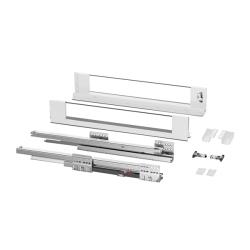 Комплект выдвижного ящика Tango Slim 84x500мм Со стеклом графит
