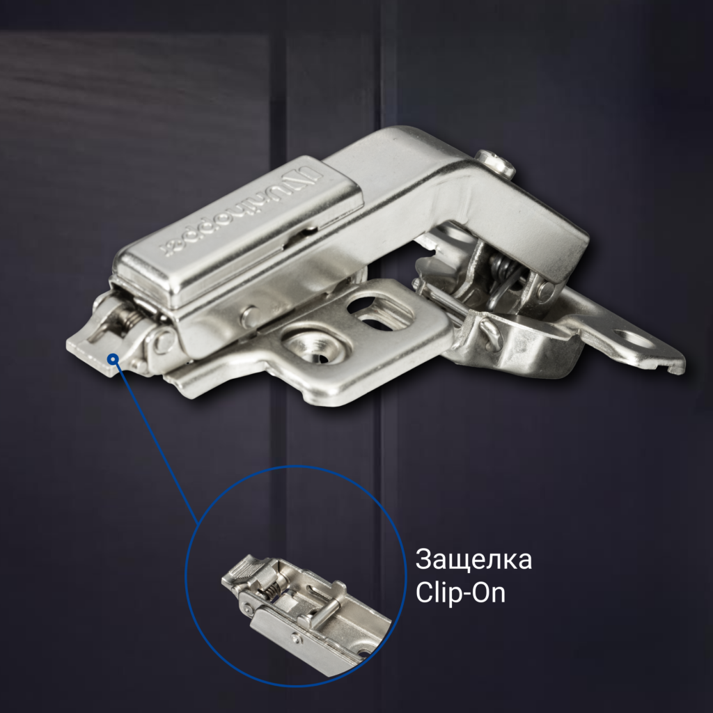 фото Карусельная 135° 3D петля UNIHOPPER SETTON, 45 мм, с декоративной накладкой