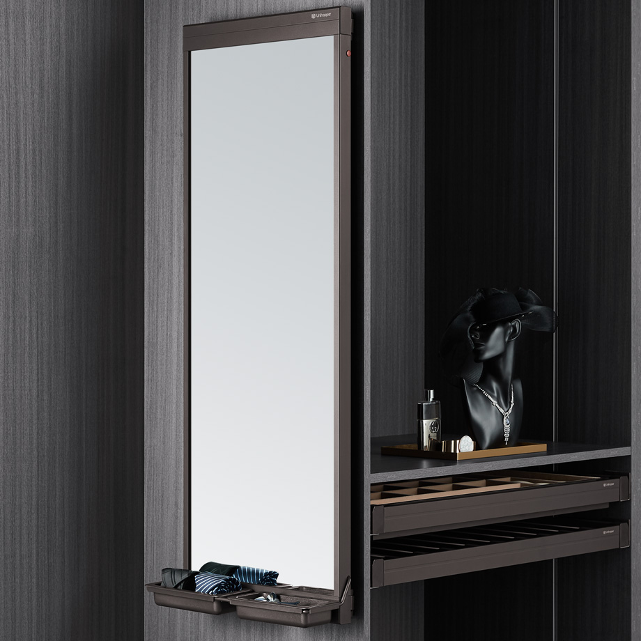 фото Выдвижное зеркало Unihopper, с доводчиком, MOKA