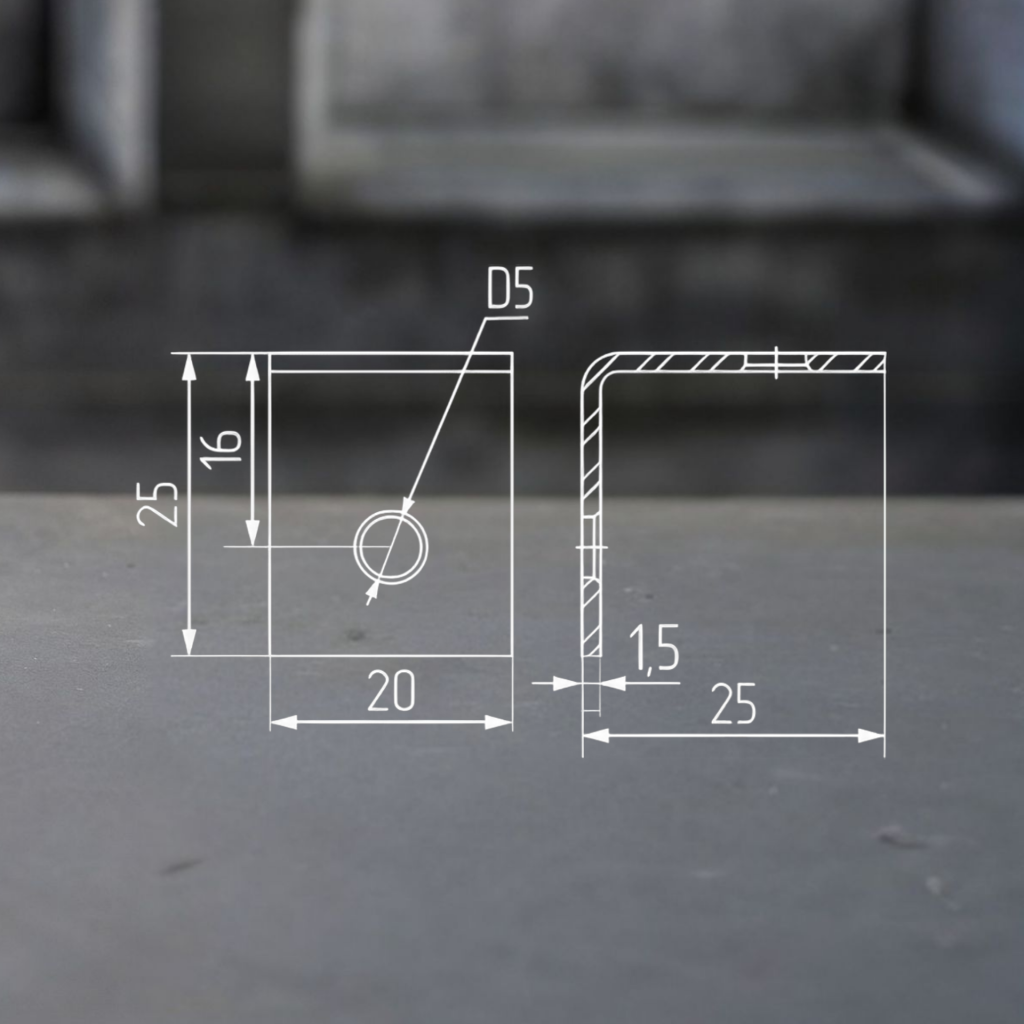 фото Уголок 25х25х20