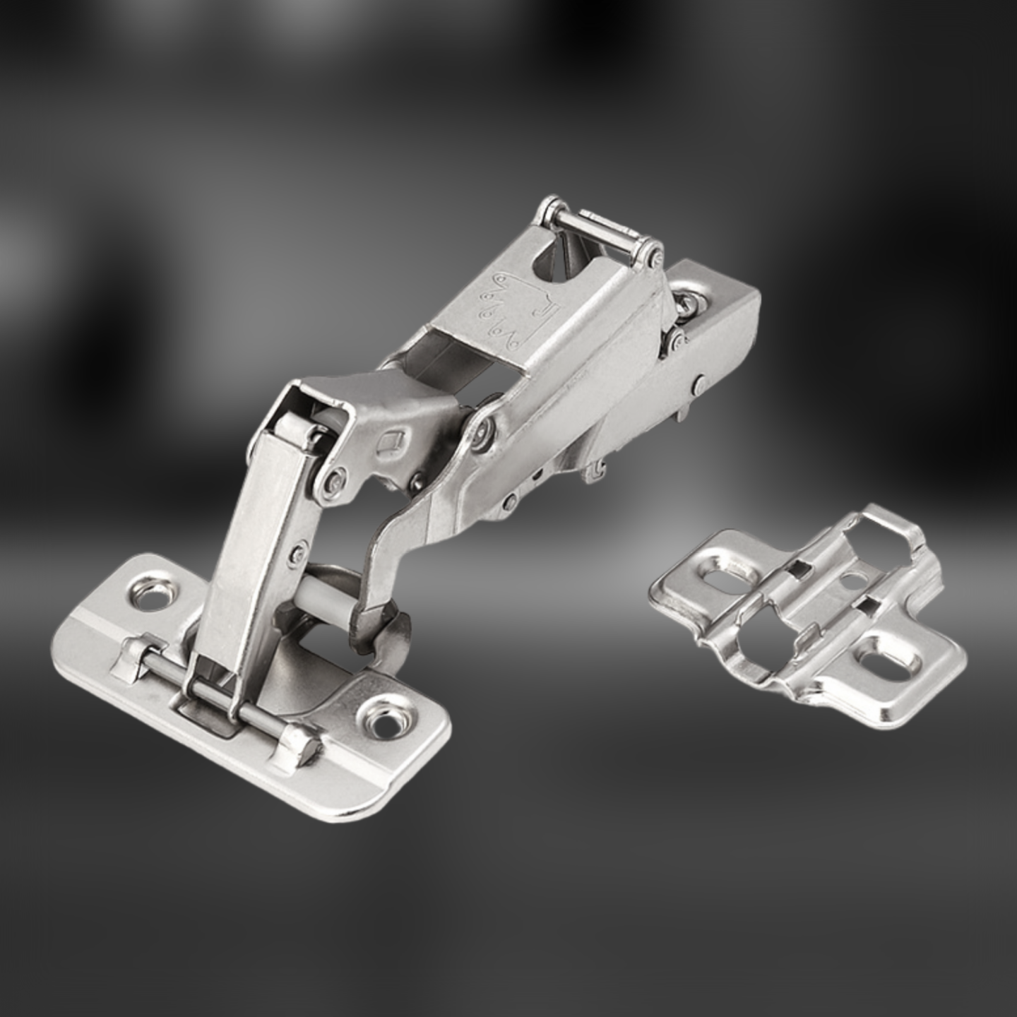 фото Петля угловая 165° Clip-on с доводчиком