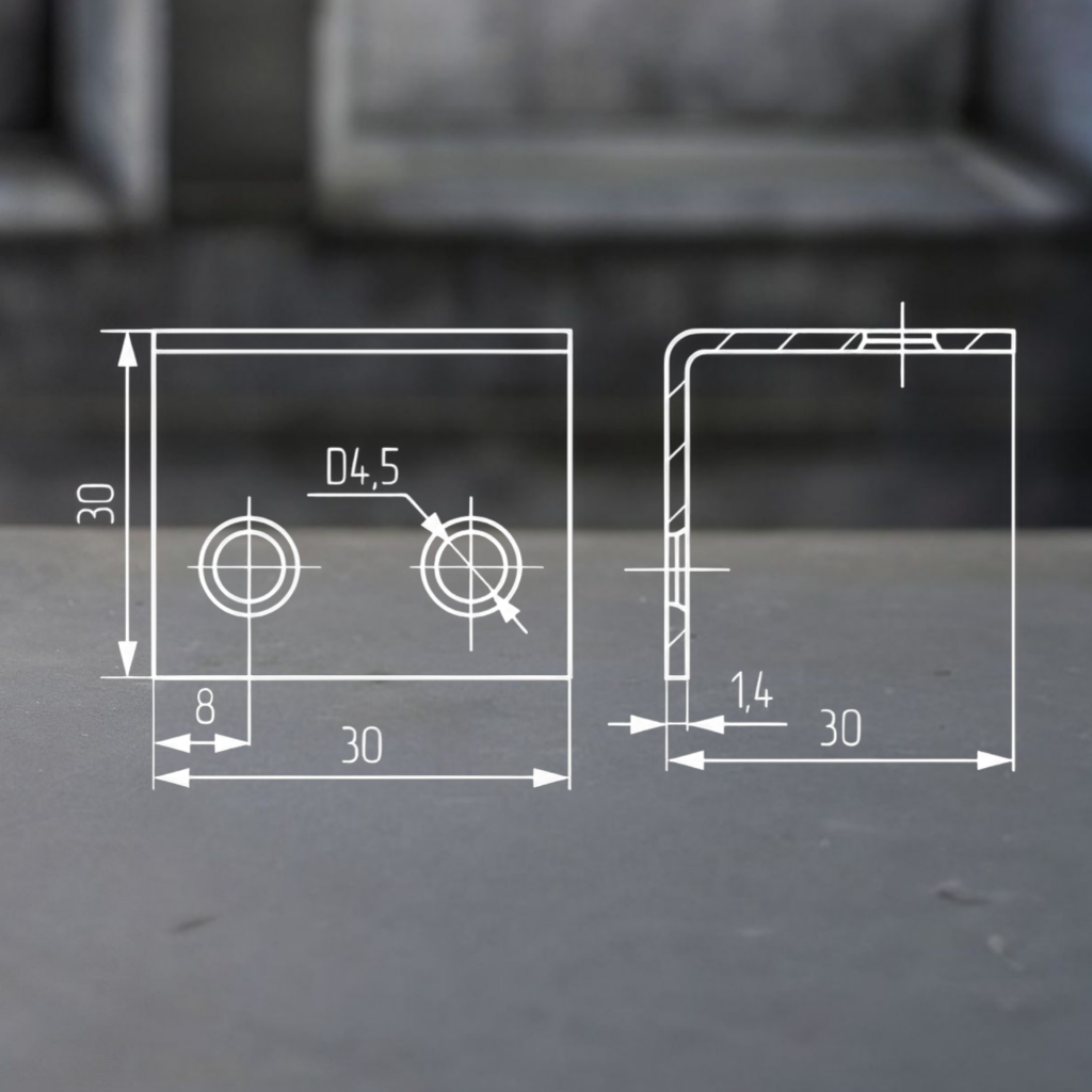 фото Уголок 30х30х30