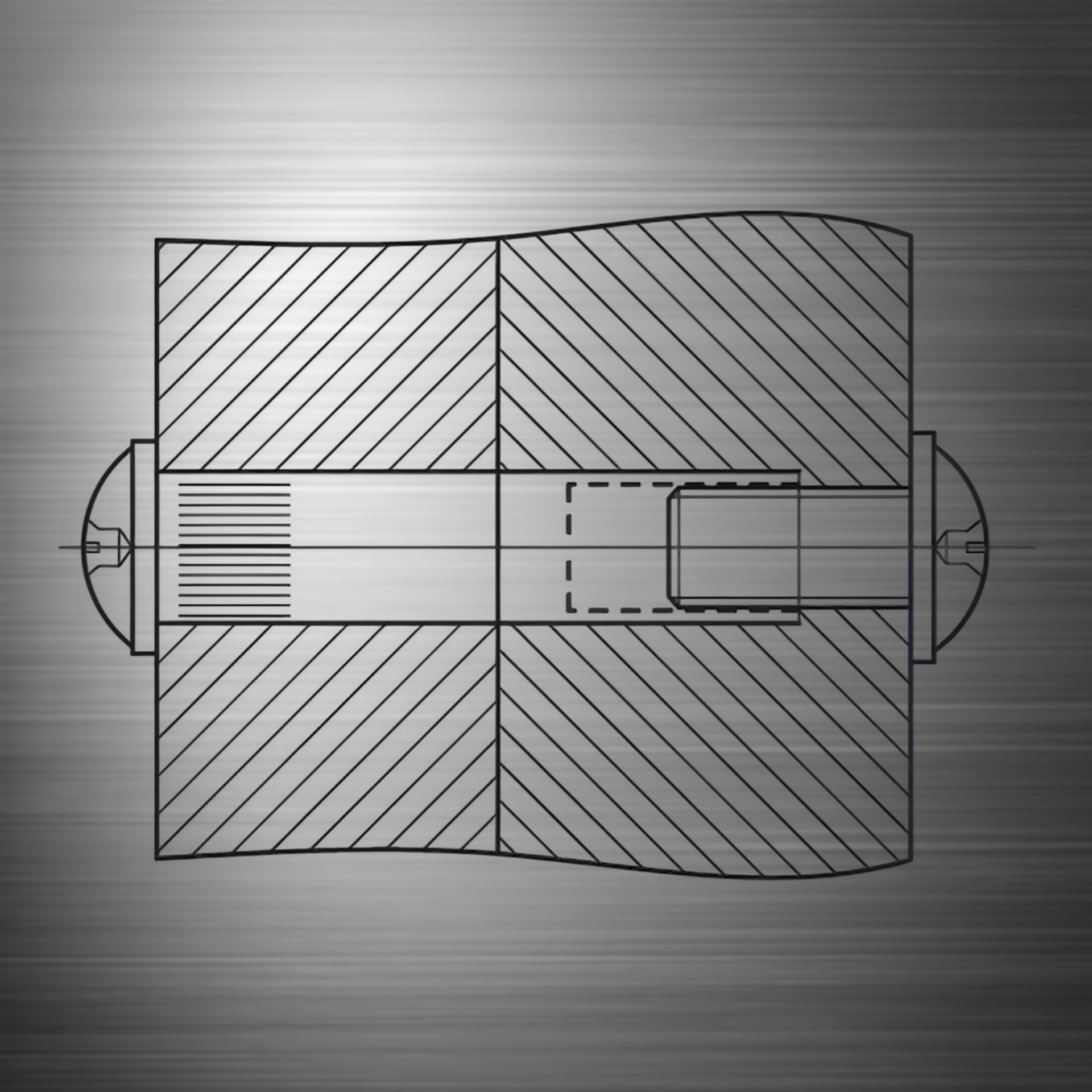фото Межсекционная стяжка D=5мм, М4х27, никель