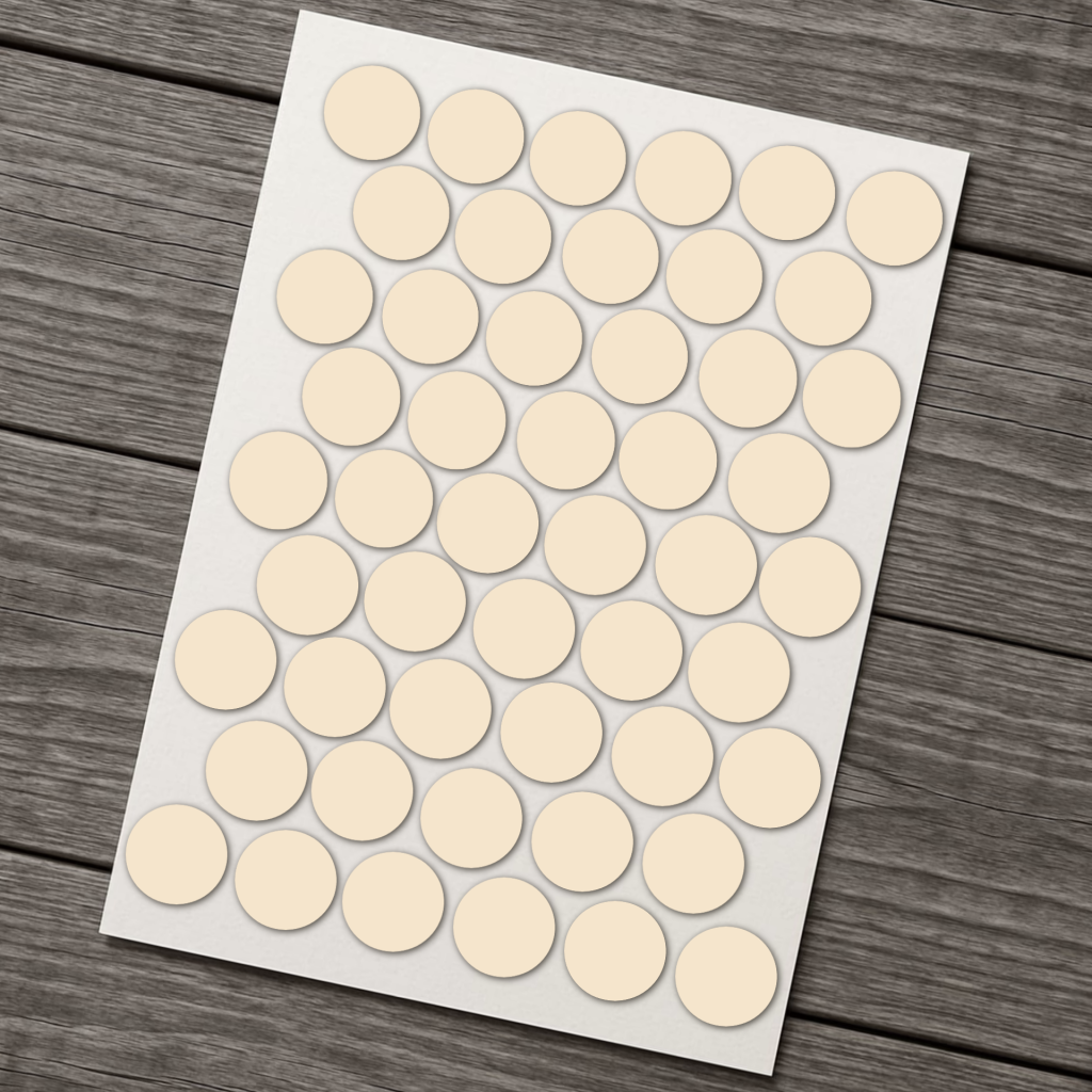 фото Заглушка самоклеящаяся D=14, бежевый (упаковка 2500 штук)