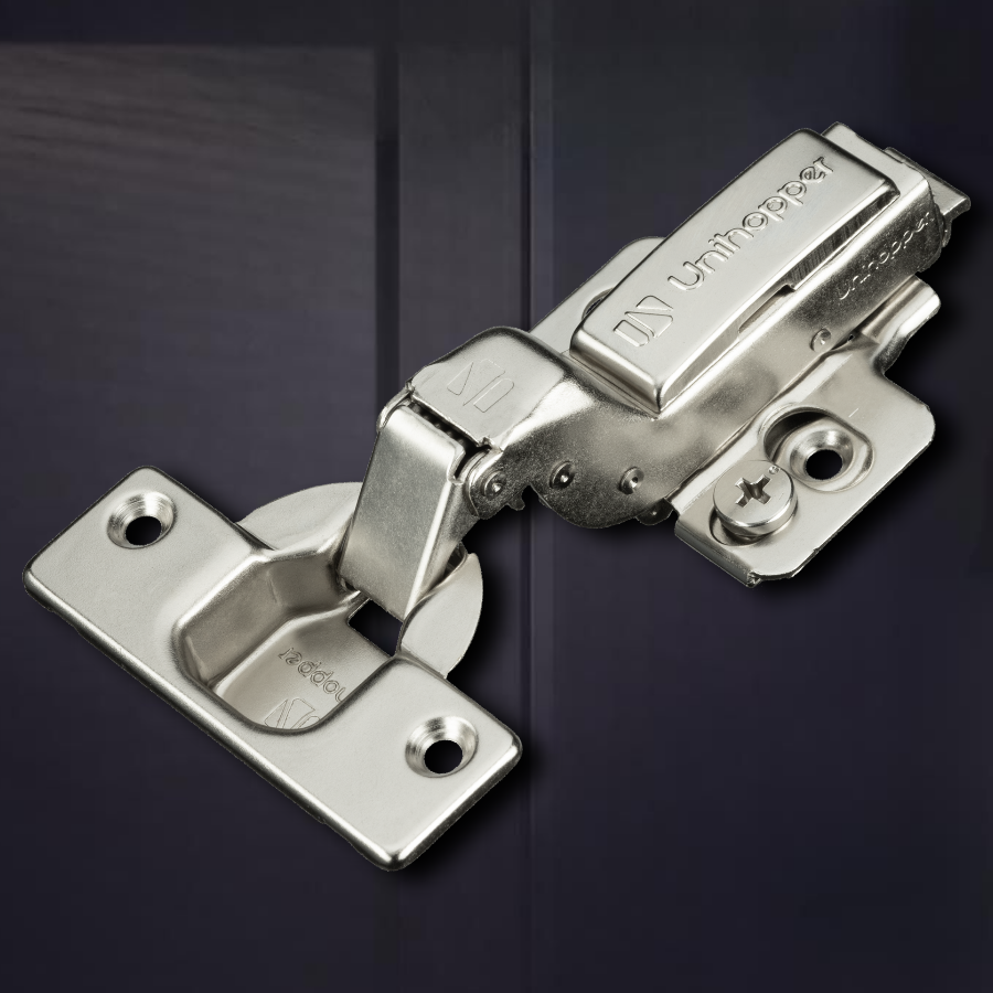 фото Вкладная 3D петля UNIHOPPER SETTON с доводчиком, 52 мм, с декоративной накладкой