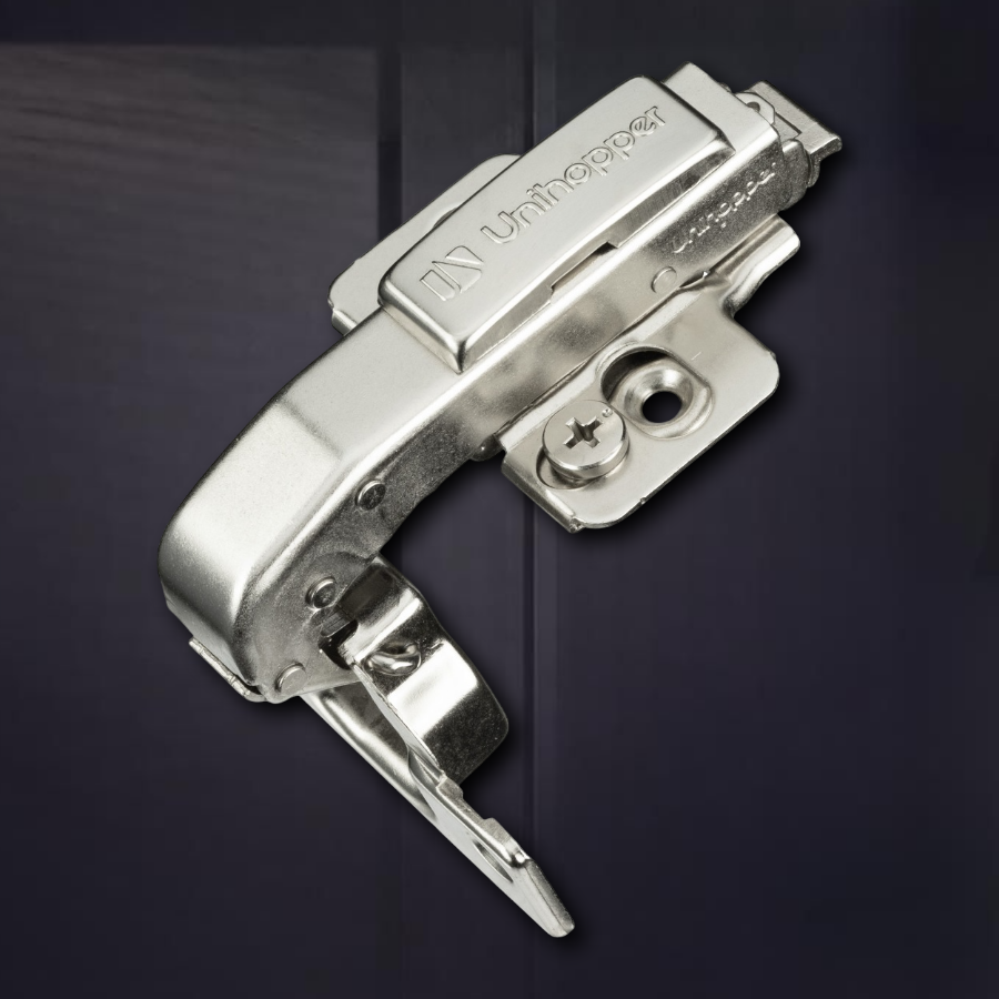 фото Угловая 90° 3D петля UNIHOPPER SETTON с доводчиком, 52 мм, с декоративной накладкой