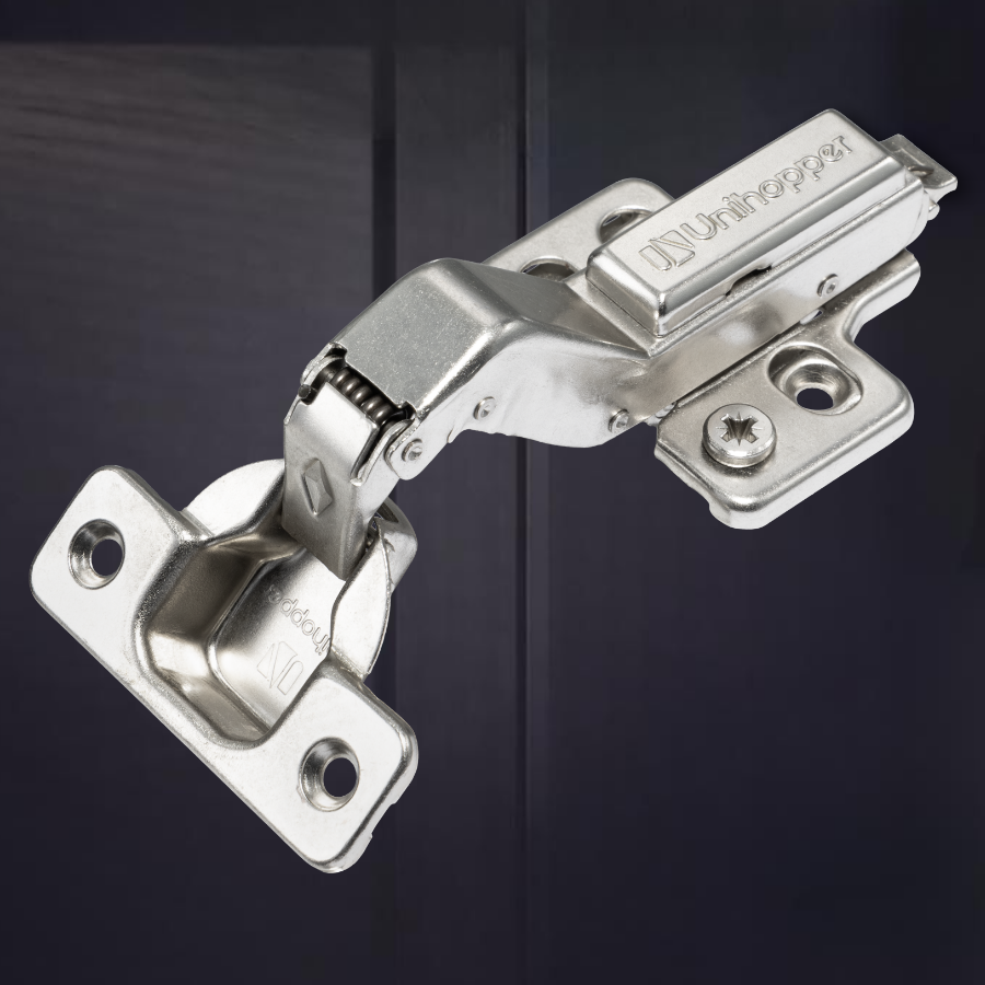 фото Угловая 30° 3D петля UNIHOPPER SETTON с доводчиком, 45 мм, с декоративной накладкой