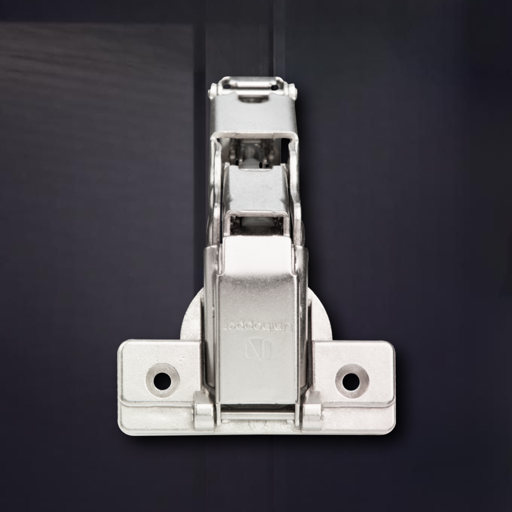 фото Угловая 165° 3D петля UNIHOPPER SETTON с доводчиком, 45 мм, с декоративной накладкой