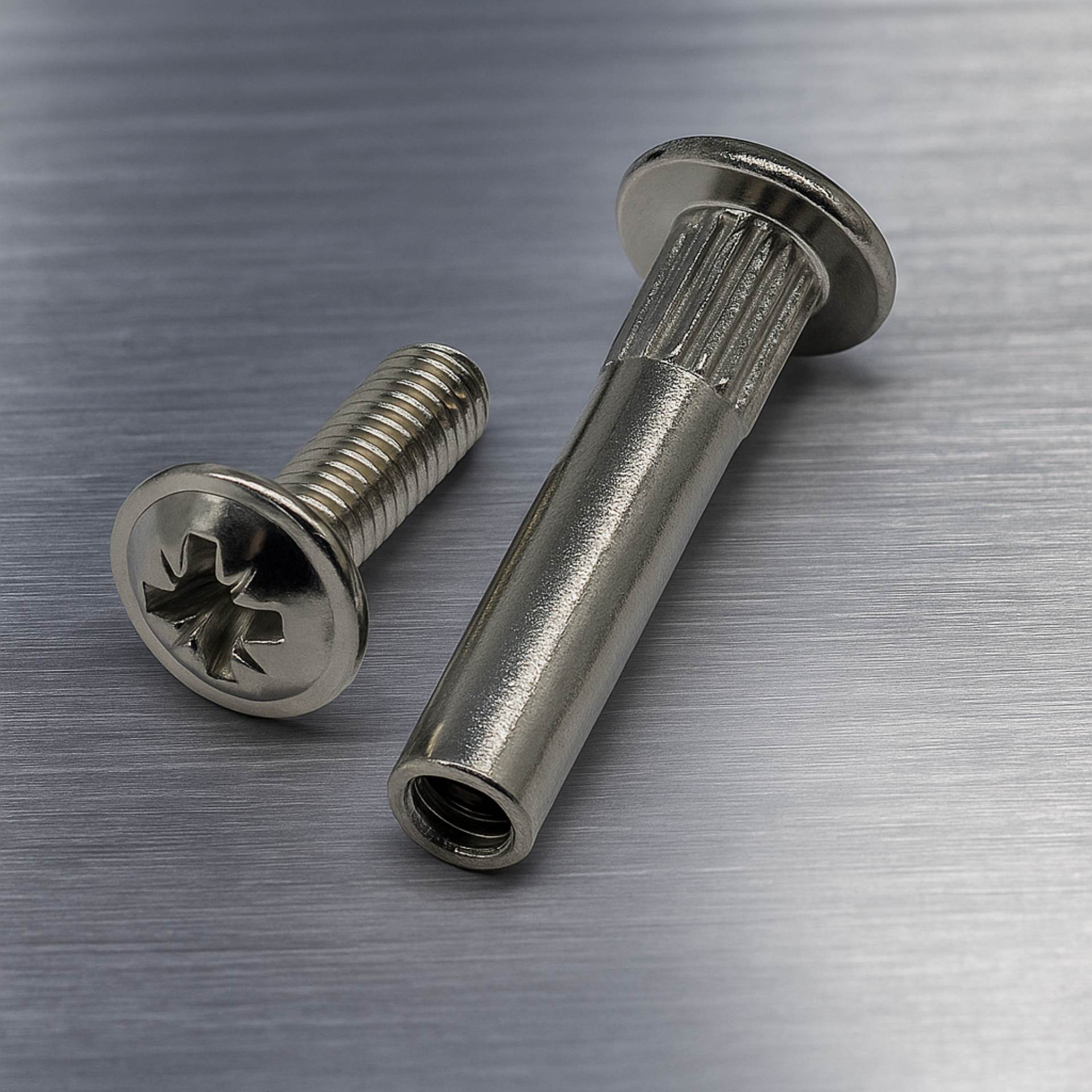 фото Межсекционная стяжка D=5мм, М4х27, никель