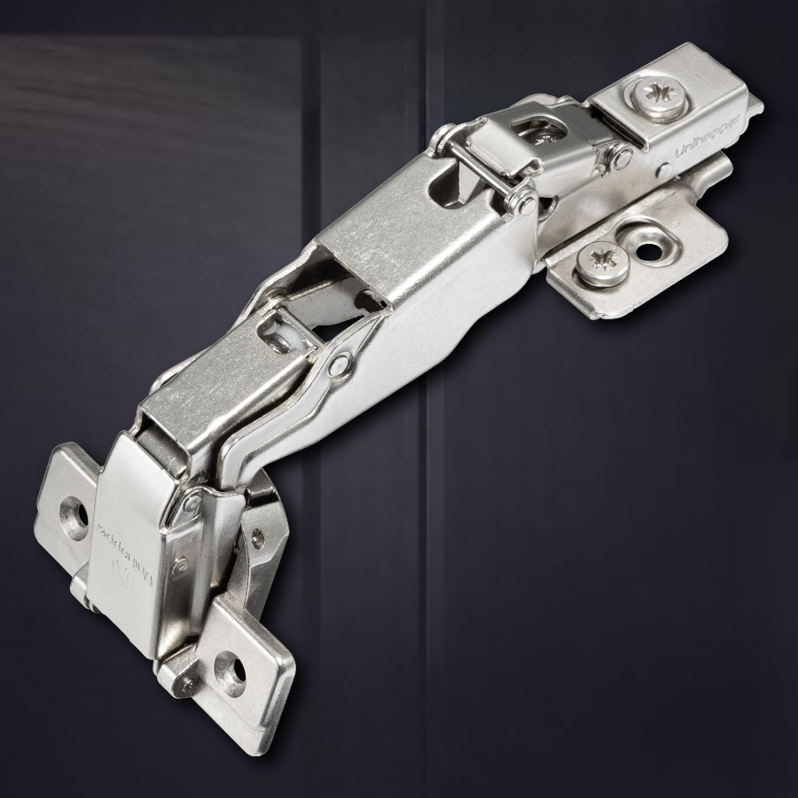 фото Угловая 165° 3D петля UNIHOPPER SETTON с доводчиком, 45 мм, с декоративной накладкой