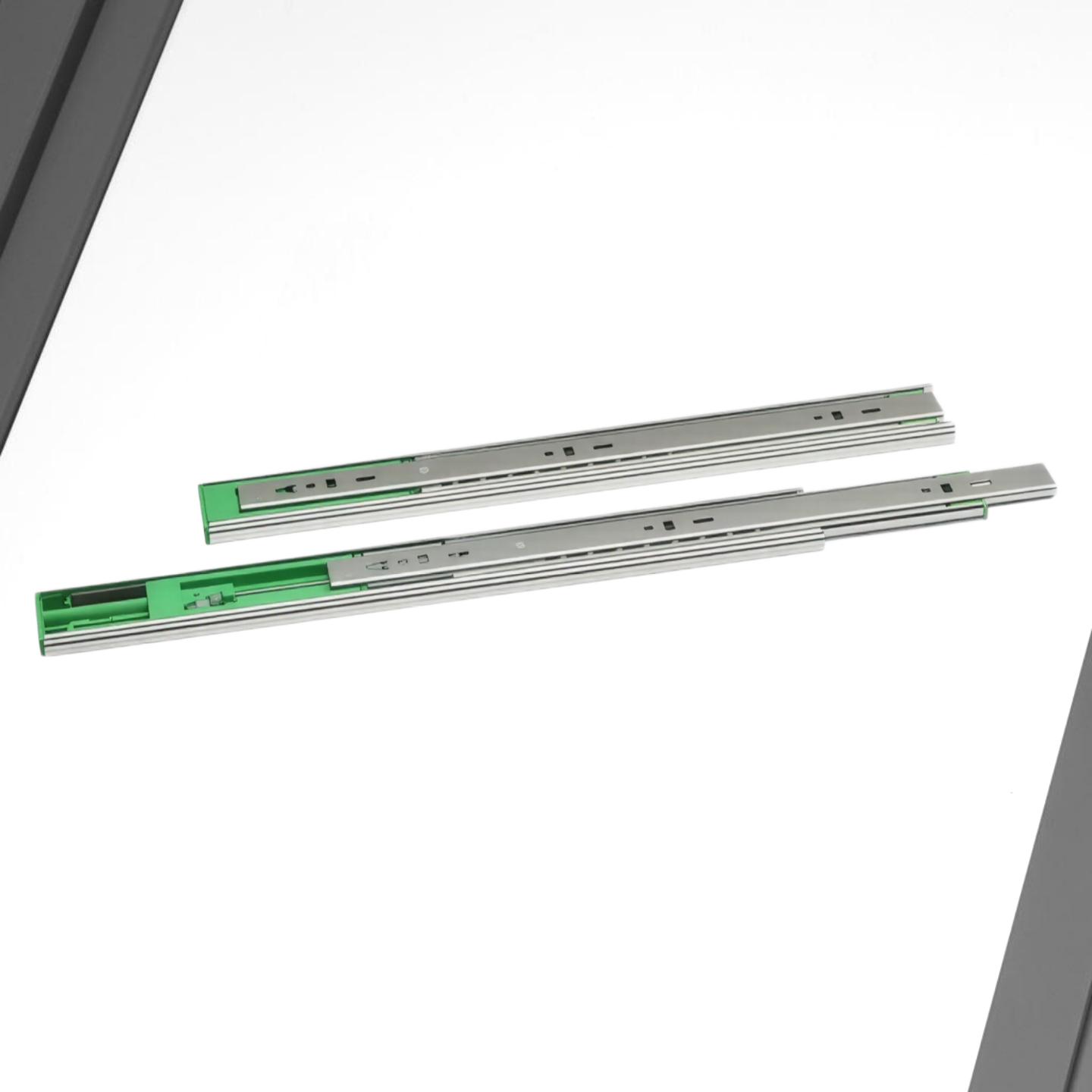 фото Шариковые направляющие полного выдвижения FGV 500 мм H=45мм с доводчиком