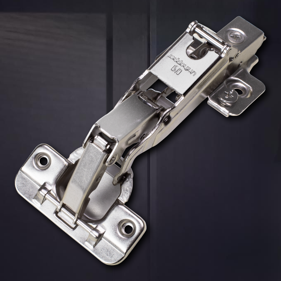 фото Угловая 165° 3D петля UNIHOPPER SETTON с доводчиком, 52 мм, с декоративной накладкой