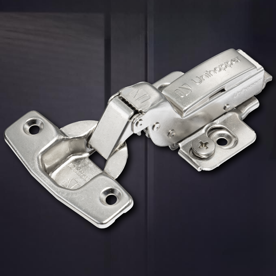 фото Вкладная 3D петля UNIHOPPER SETTON с доводчиком, 48 мм, с декоративной накладкой