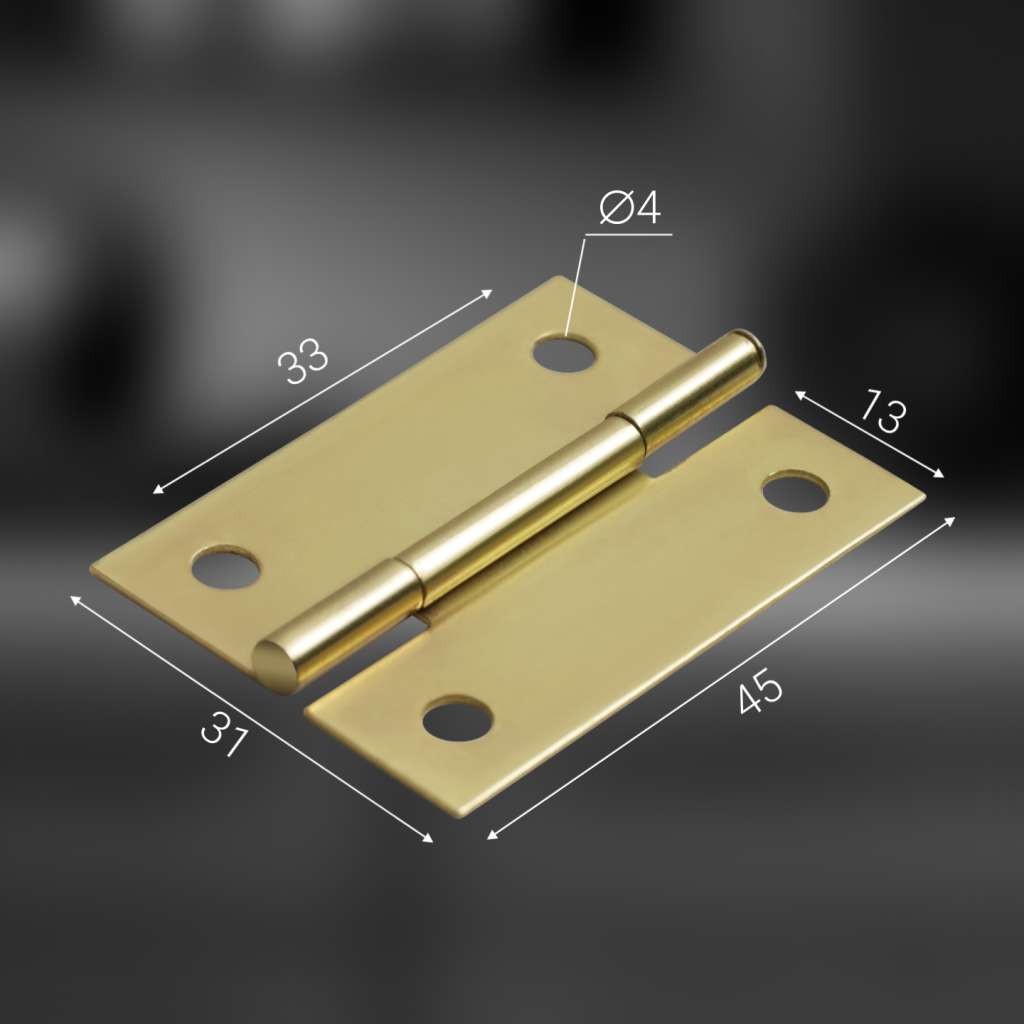 фото Петля карточная 45х31, латунь