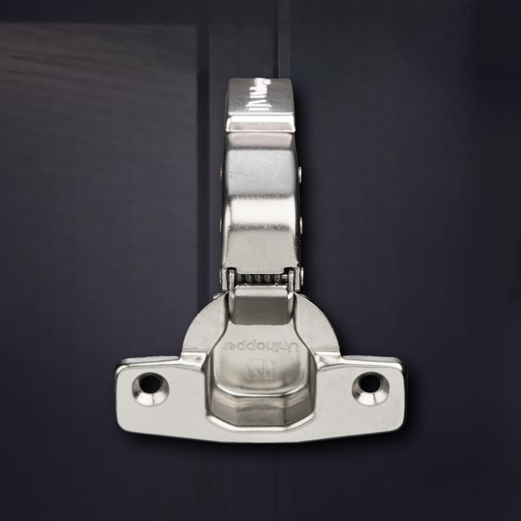 фото Угловая 90° 3D петля UNIHOPPER SETTON с доводчиком, 48 мм, с декоративной накладкой