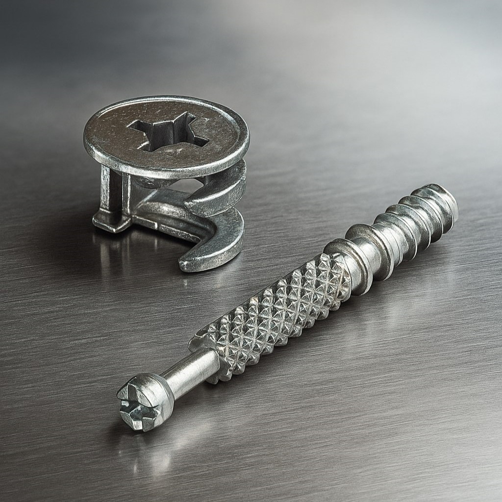 фото Стяжка эксцентриковая (комплект эксцентрик+шток саморез)