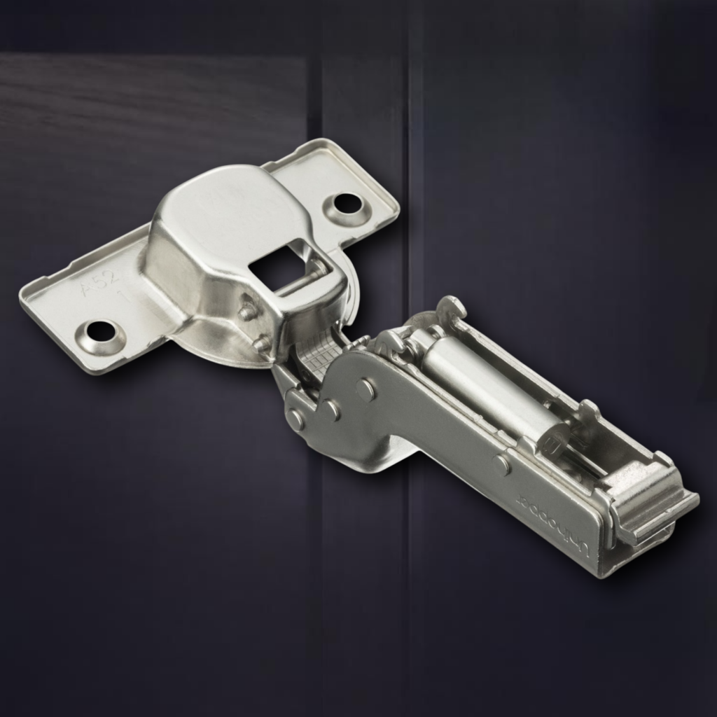 фото Вкладная 3D петля UNIHOPPER SETTON с доводчиком, 52 мм, с декоративной накладкой