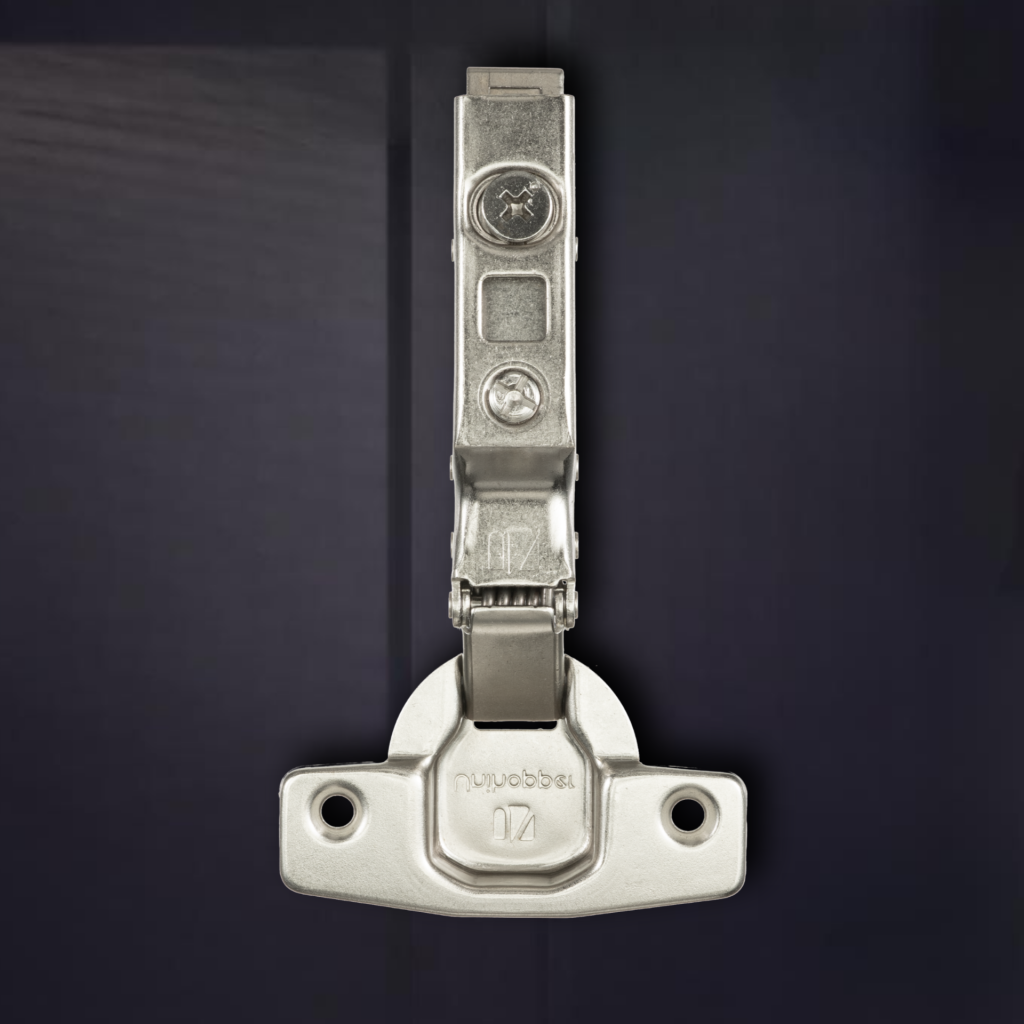 фото Полунакладная 3D петля UNIHOPPER SETTON с доводчиком, 48 мм, с декоративной накладкой