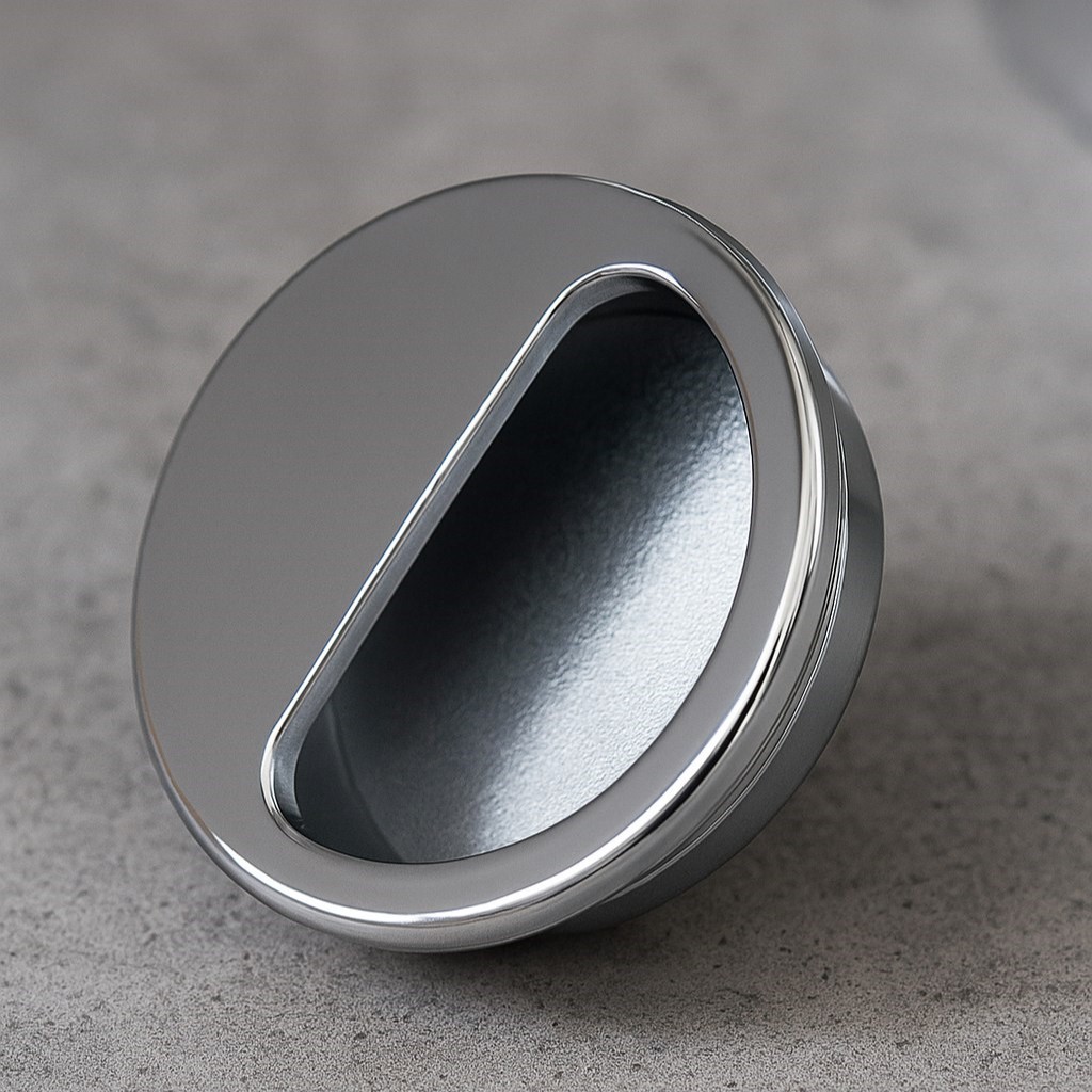 фото Ручка врезная D=50, хром