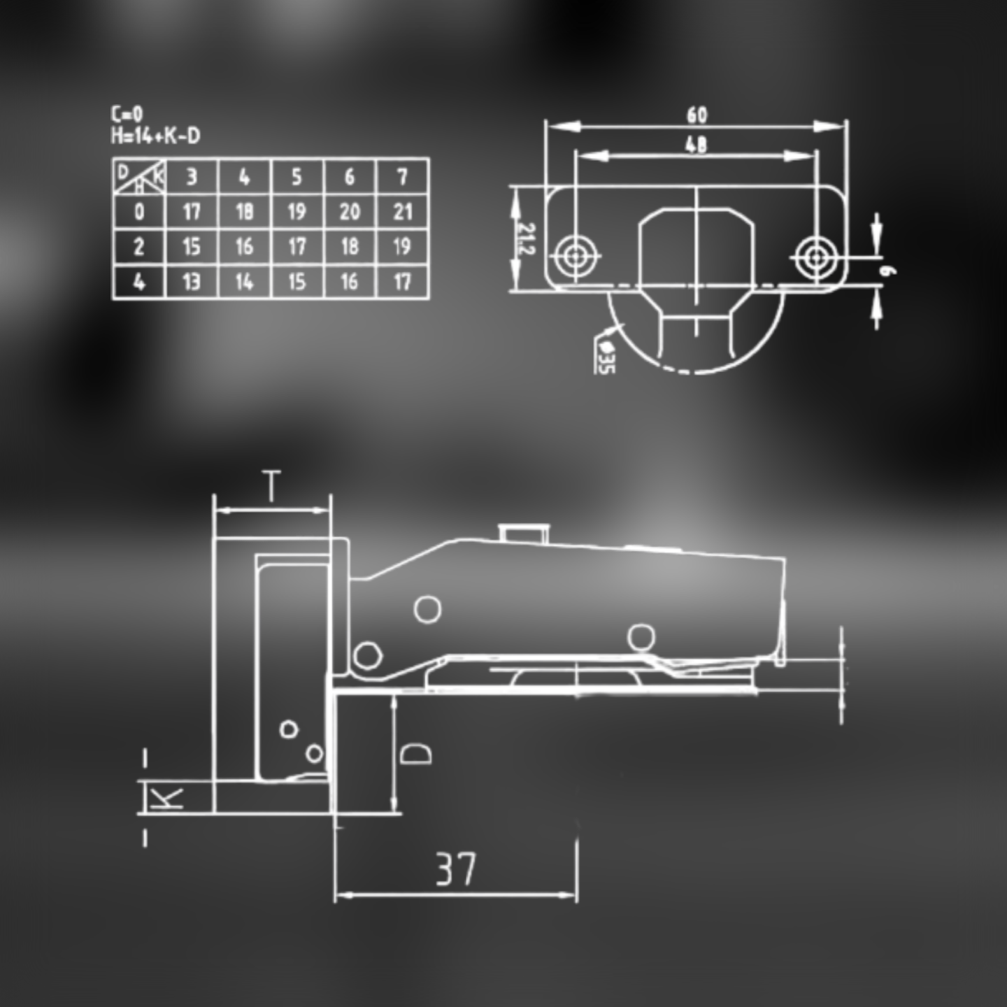 фото Петля накладная FGV Integra 2-Way с доводчиком
