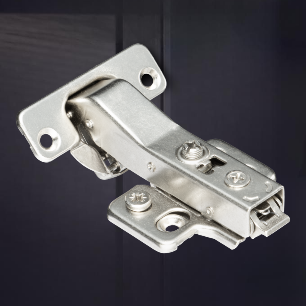 фото Угловая 45° 3D петля UNIHOPPER SETTON с доводчиком, 48 мм, с декоративной накладкой