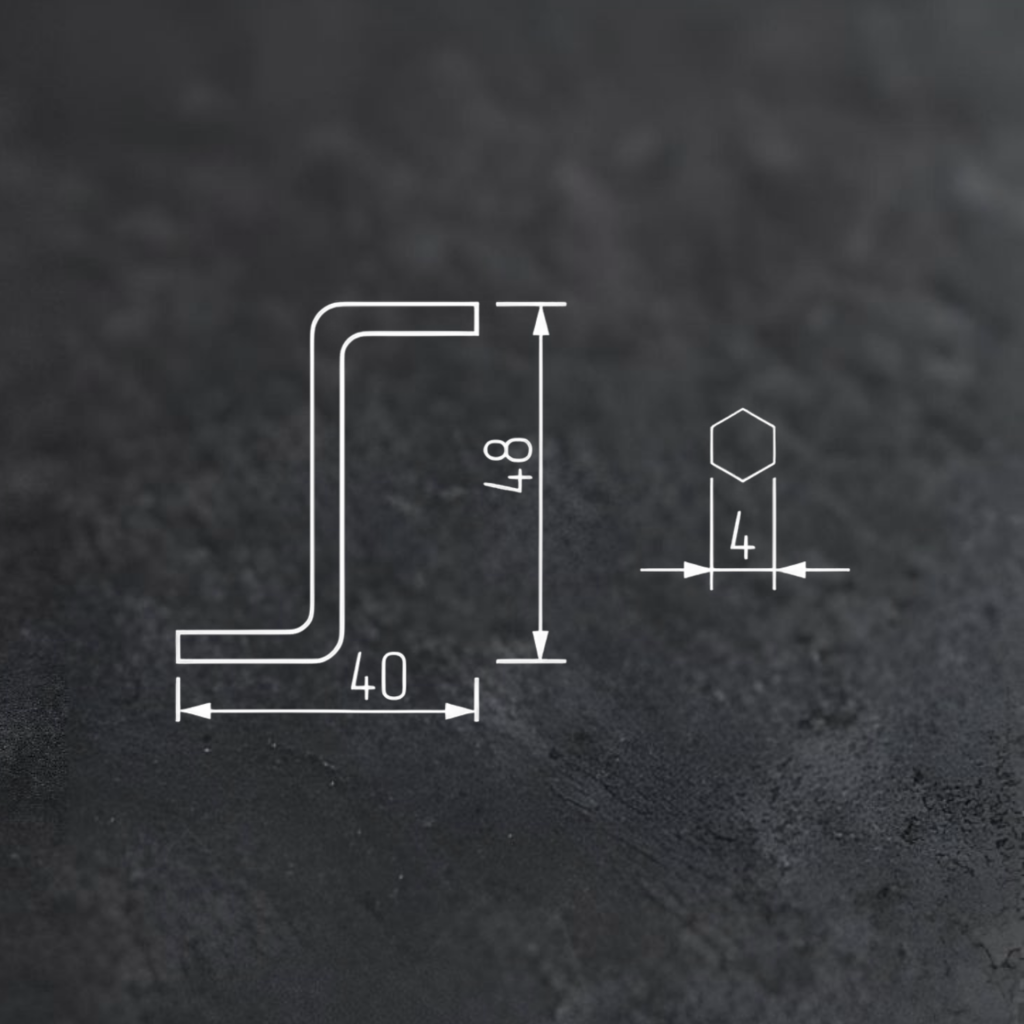 фото Ключ шестигранный для евровинта 4мм "S"-образный