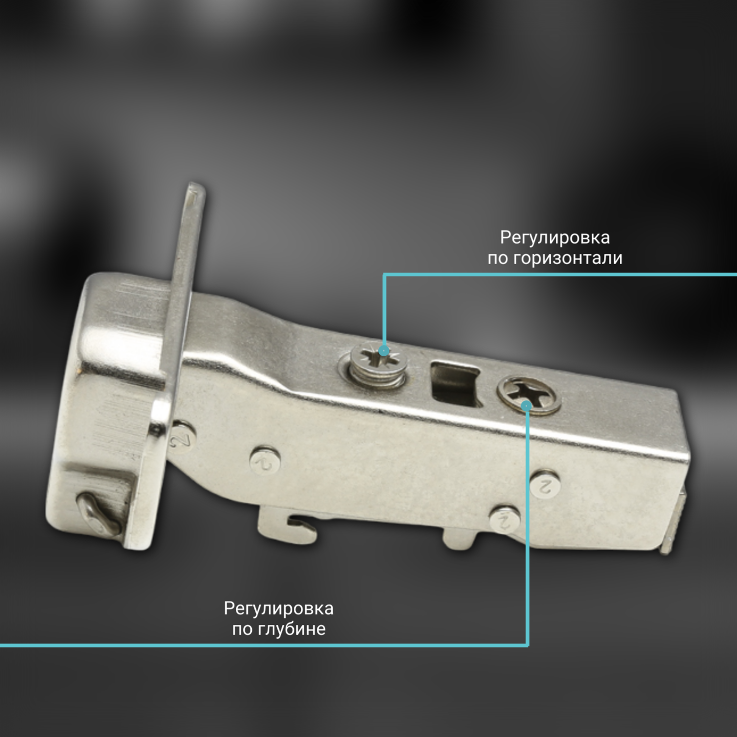 фото Петля полунакладная FGV Integra 2-Way с доводчиком