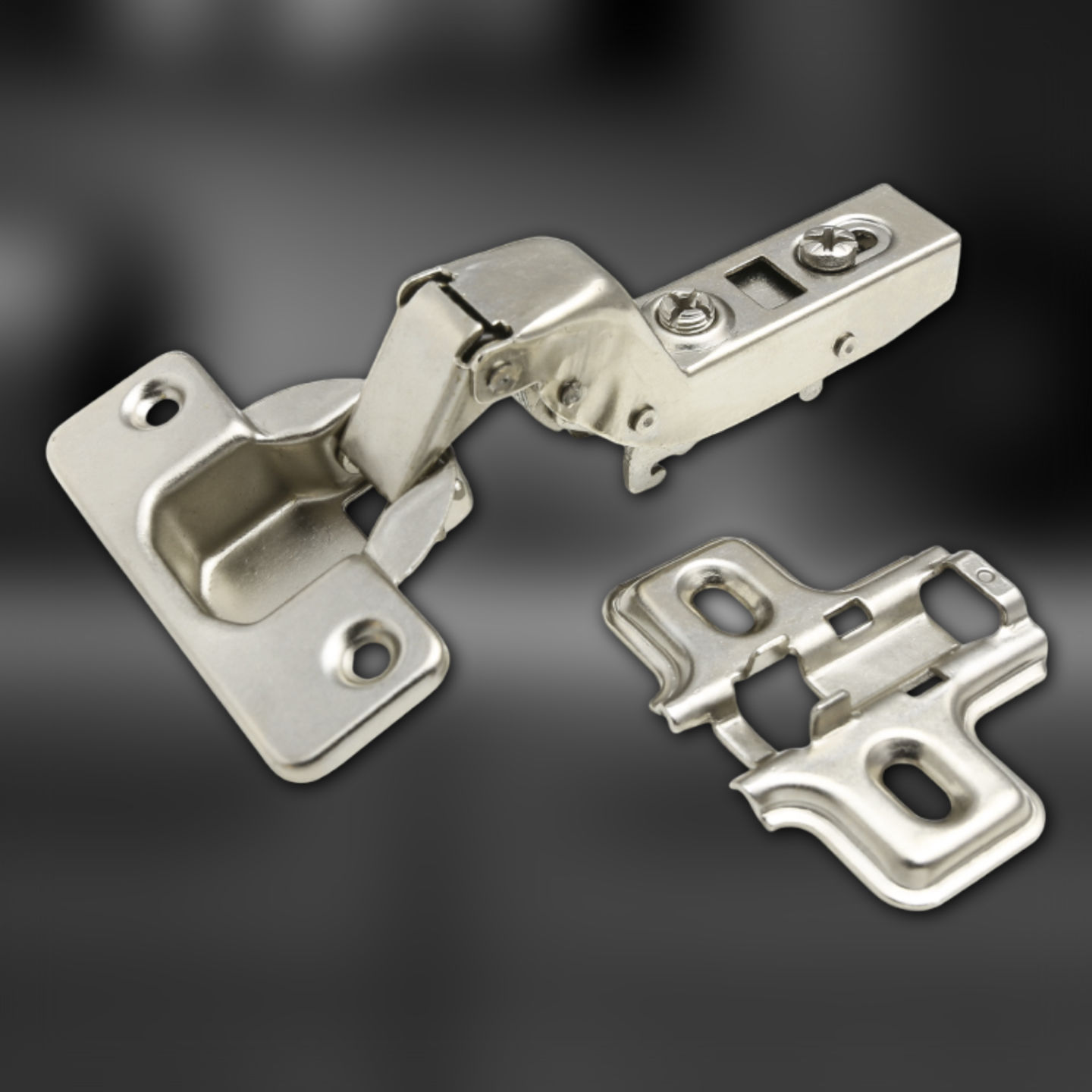 фото Петля полунакладная 091370.052 Clip-on с доводчиком