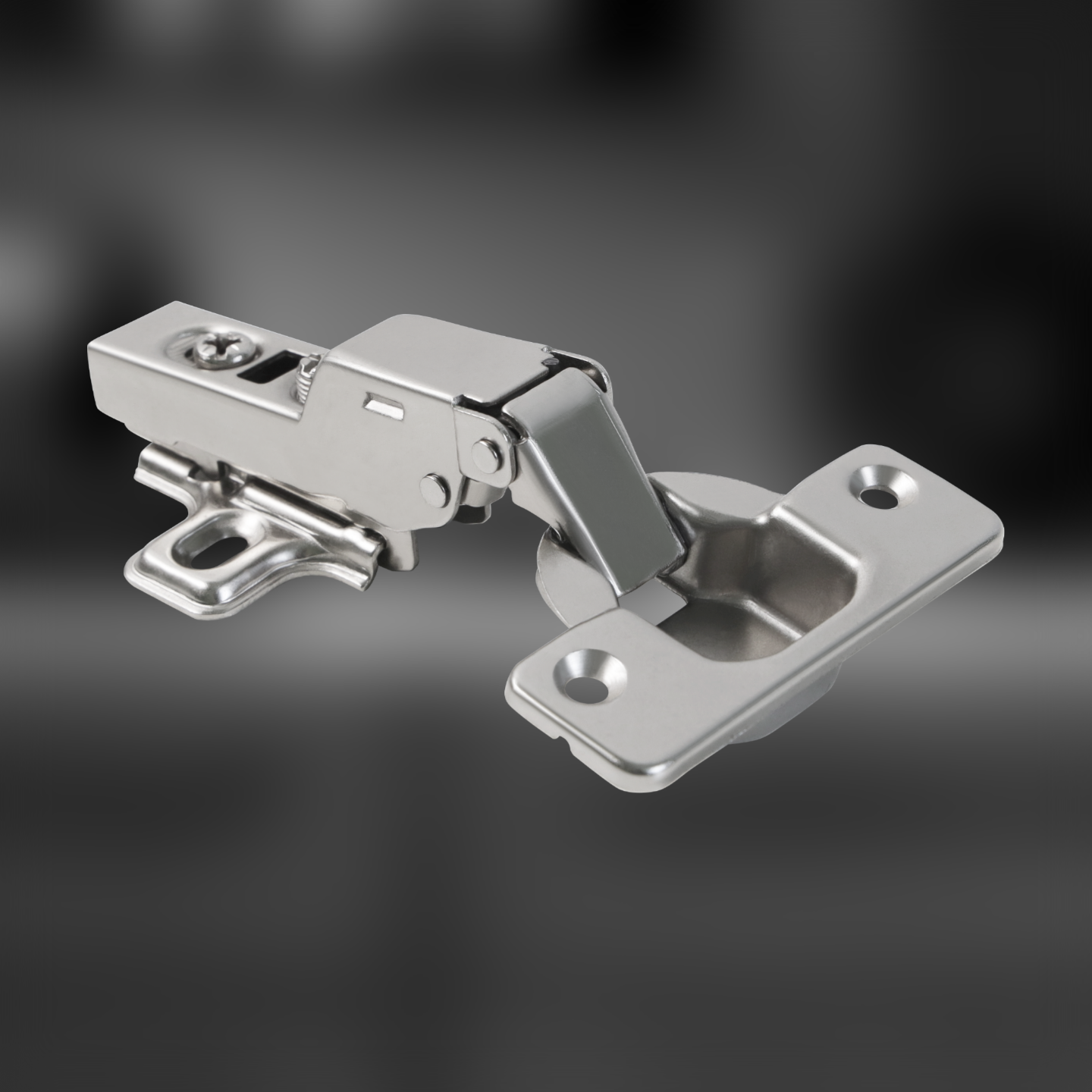 фото Петля полунакладная Clip-on с доводчиком нового поколения