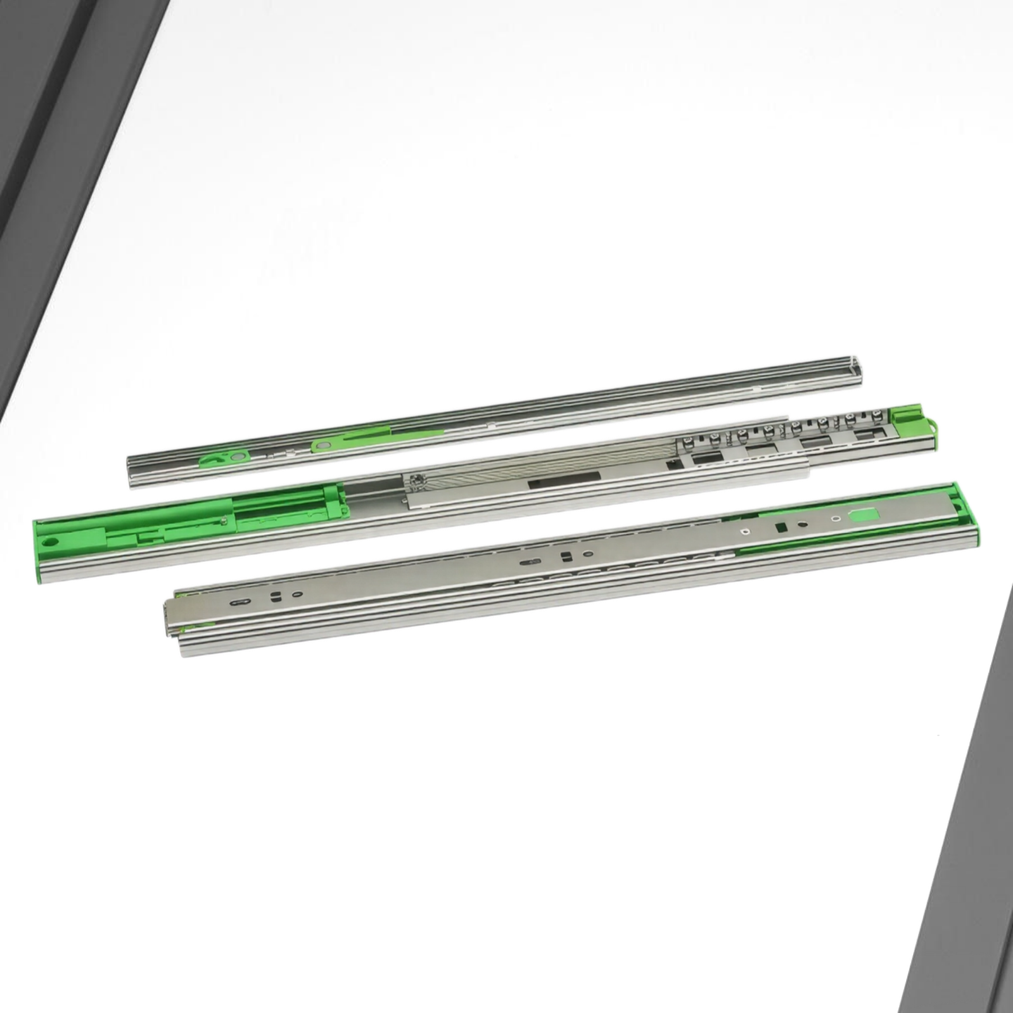 фото Шариковые направляющие полного выдвижения Push to Open FGV 450 мм H=45мм