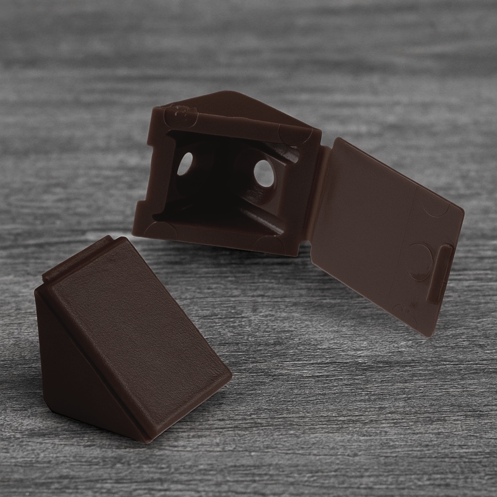 фото Уголок пластиковый монтажный, орех