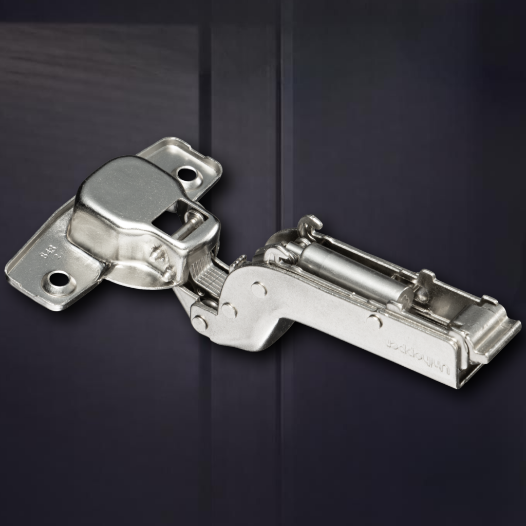 фото Вкладная 3D петля UNIHOPPER SETTON с доводчиком, 48 мм, с декоративной накладкой