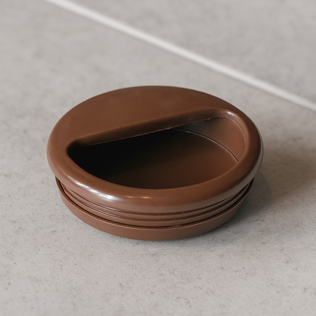 фото Ручка врезная D=50, коричневый