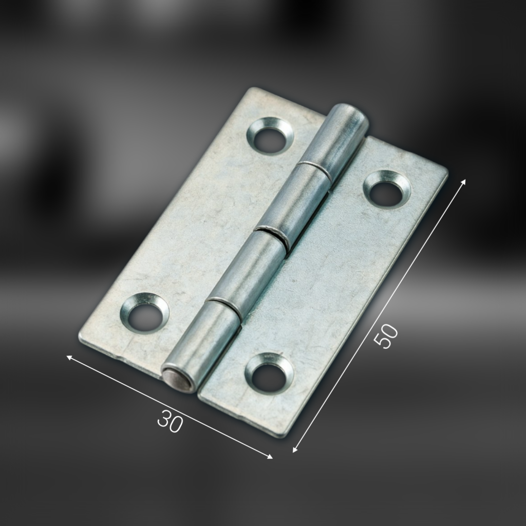 фото Петля карточная 50х30, никель