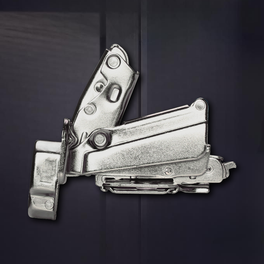 фото Угловая 165° 3D петля UNIHOPPER SETTON с доводчиком, 52 мм, с декоративной накладкой