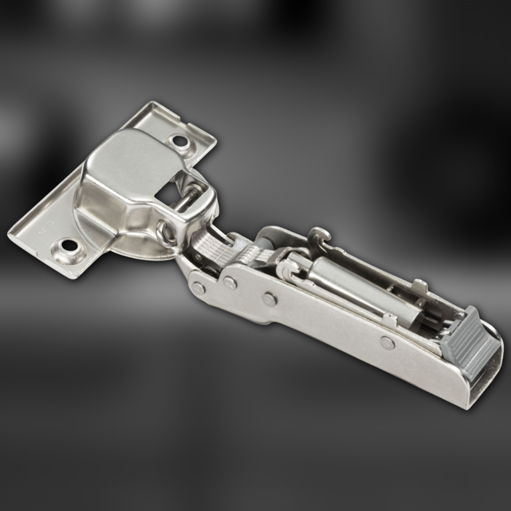 фото Петля полунакладная MF Prima All-2-Way 3D, Clip-on, доводчиком, мягкий ход, никель