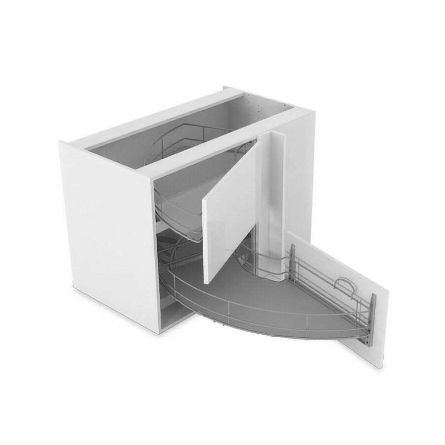 фото Механизм угловой TWISTER с деревянным дном, хром левый Compagnucci