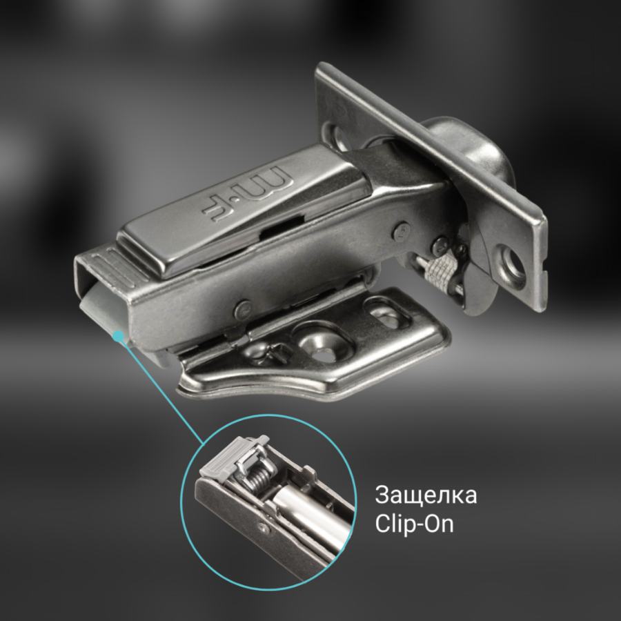 фото Петля накладная MF Прима Олл 2-Вэй (Prima All-2-Way) с трехмерной регулировкой, быстросъемная, с доводчиком черный никель