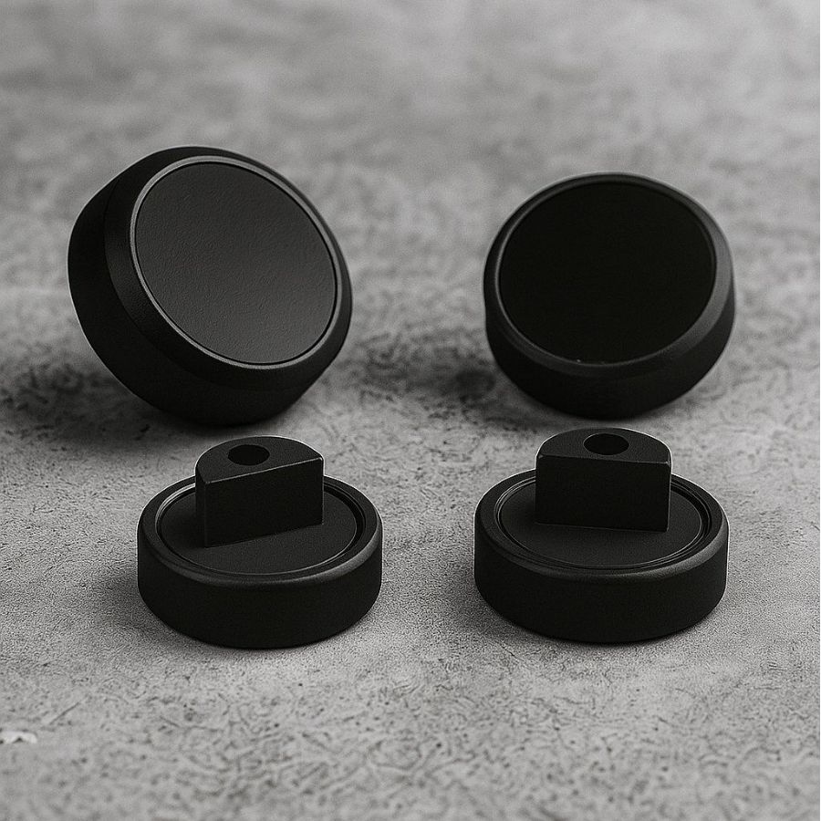 фото  Зеркалодержатель пластик Темпо D=25мм, Чёрный