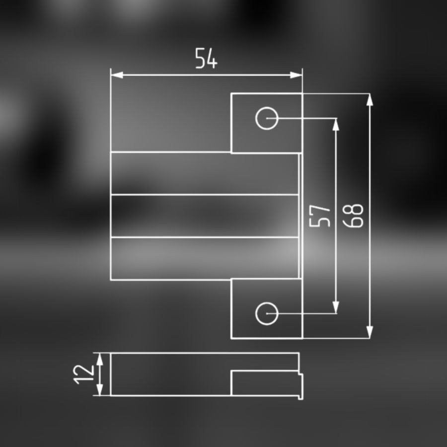 фото Держатель для газового амортизатора двух дверей,20145